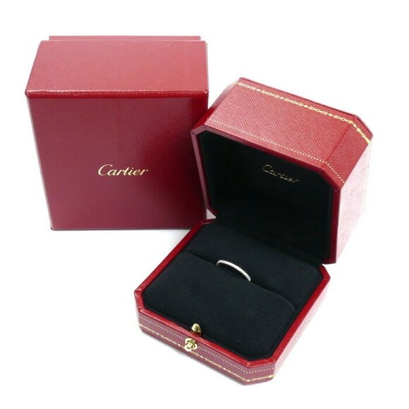 CARTIER 18k White Gold Diamond Ring - Picture 8 of 8